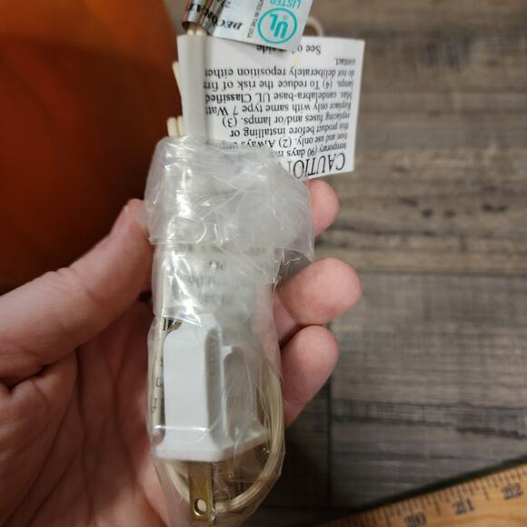 New Hallow Scream light up spooky Jack-O-Lantern foam vintage Halloween decor - Picture 7 of 8